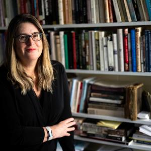 Monica Najar poses for a portrait in her office. 