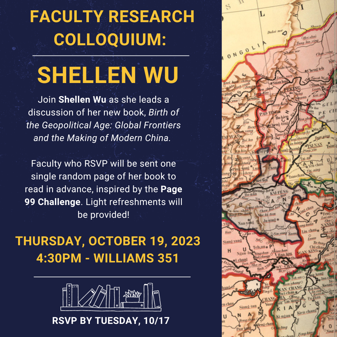 Faculty Research Colloquium Shellen Wu at Lehigh University